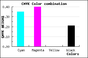 #8279C9 color CMYK mixer
