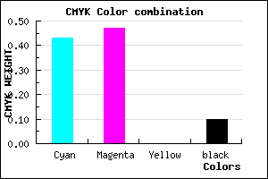 #827AE6 color CMYK mixer