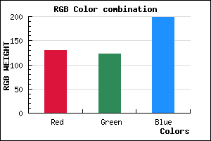 rgb background color #827BC7 mixer