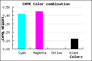 #827BE1 color CMYK mixer