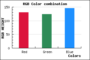 rgb background color #827C92 mixer