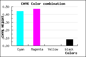 #827CEA color CMYK mixer