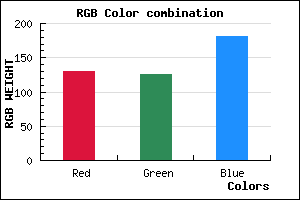 rgb background color #827DB5 mixer