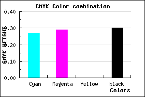 #827EB2 color CMYK mixer