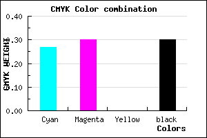 #827EB3 color CMYK mixer