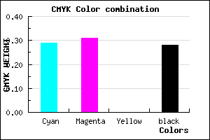 #827EB7 color CMYK mixer