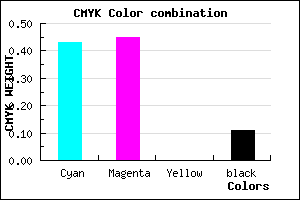 #827EE4 color CMYK mixer