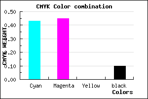 #827EE6 color CMYK mixer