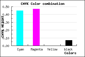#827EED color CMYK mixer