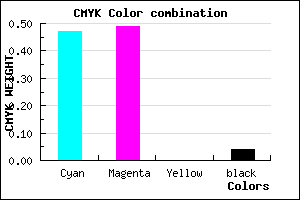 #827EF5 color CMYK mixer