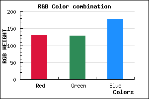 rgb background color #8280B2 mixer