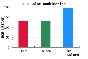 rgb background color #8281C1 mixer