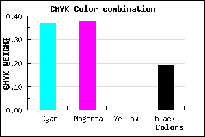#8281CF color CMYK mixer