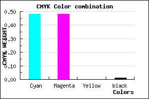 #8282FC color CMYK mixer