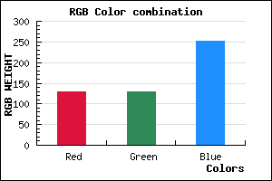 rgb background color #8282FC mixer