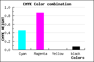 #821FEE color CMYK mixer