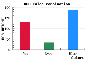 rgb background color #8222BA mixer