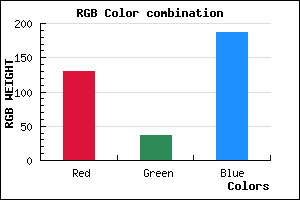 rgb background color #8225BB mixer