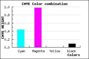 #8204E9 color CMYK mixer