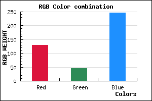 rgb background color #822DF6 mixer