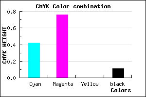 #8236E2 color CMYK mixer