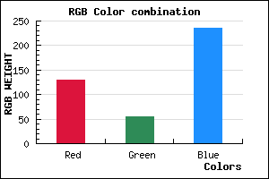 rgb background color #8236EB mixer
