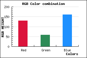 rgb background color #823BA1 mixer
