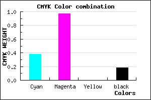 #8207D1 color CMYK mixer