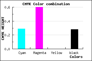 #8249B7 color CMYK mixer