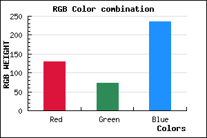 rgb background color #8249EB mixer