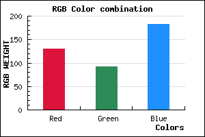 rgb background color #825CB6 mixer
