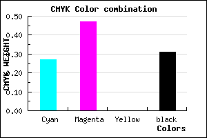 #825DB1 color CMYK mixer