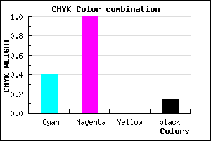 #8300DC color CMYK mixer
