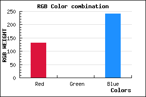 rgb background color #8300F0 mixer