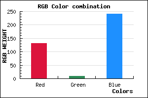 rgb background color #830AF0 mixer