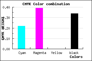 #8366A8 color CMYK mixer