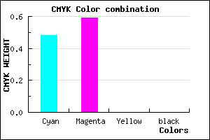 #8368FE color CMYK mixer