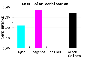 #836BA9 color CMYK mixer
