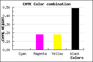 #836C6C color CMYK mixer