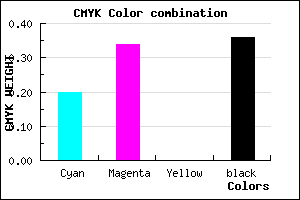 #836CA3 color CMYK mixer