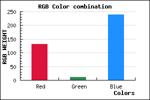 rgb background color #830BEF mixer