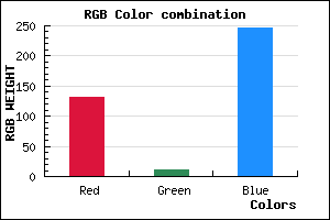 rgb background color #830BF7 mixer