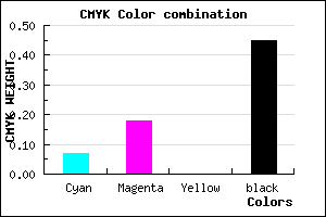 #83738D color CMYK mixer