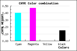 #8374DA color CMYK mixer