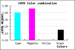 #8375D9 color CMYK mixer