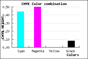 #8375EB color CMYK mixer