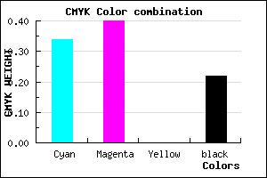 #8376C6 color CMYK mixer