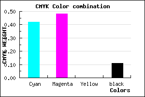 #8377E3 color CMYK mixer