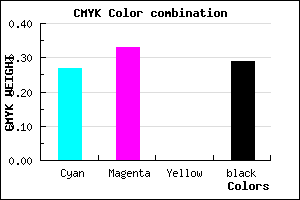 #8378B4 color CMYK mixer