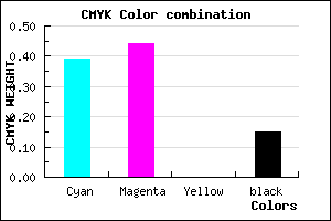 #8378D8 color CMYK mixer